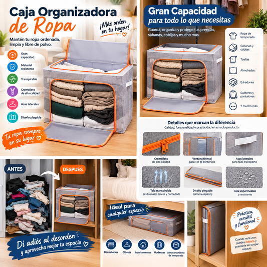 ORGANIZADOR PLEGABLE MEDIANO 66L (30 UND X CAJA)