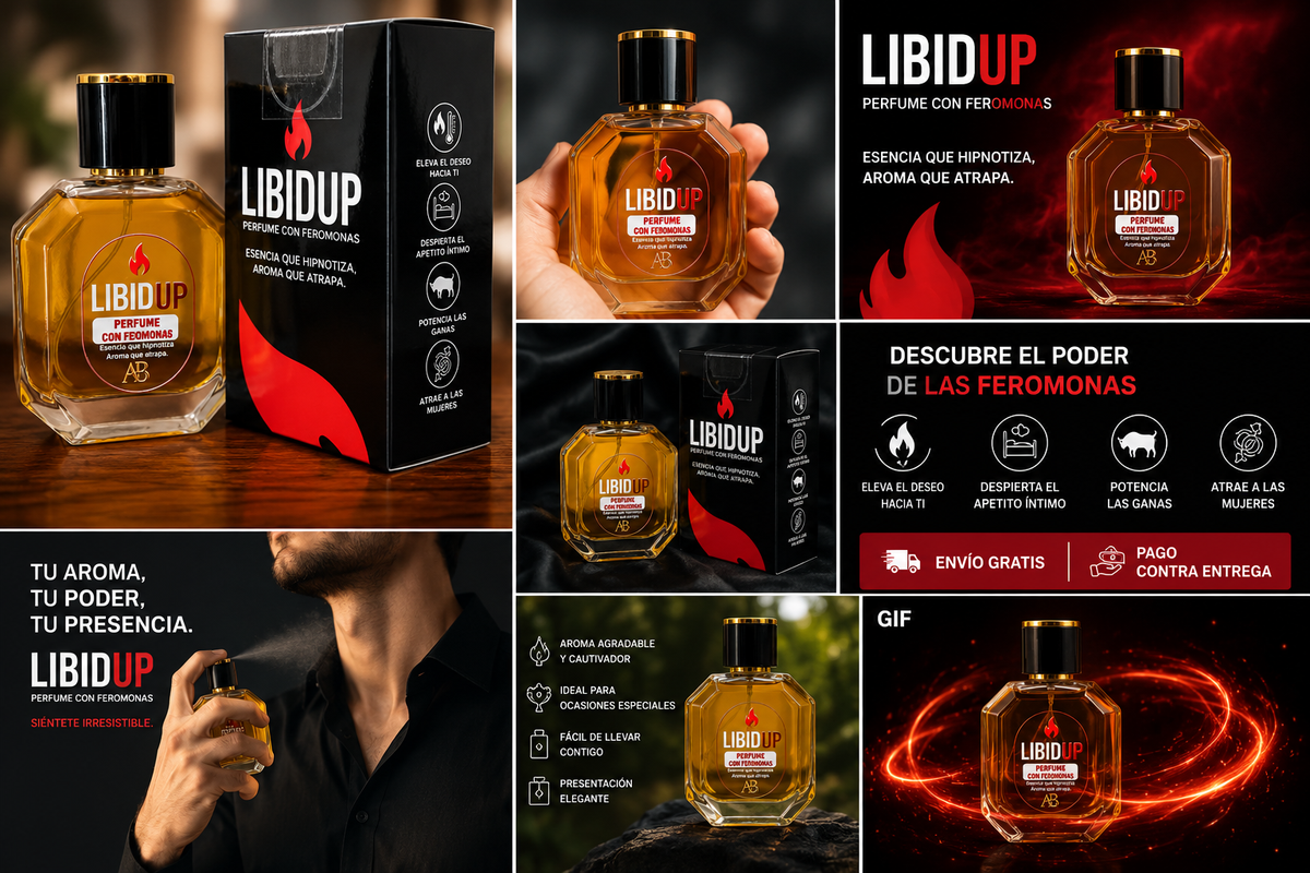 PERFUME VIRAL CON FEROMONAS LIBIDUP HOMBRE (50ML ÚNICO)