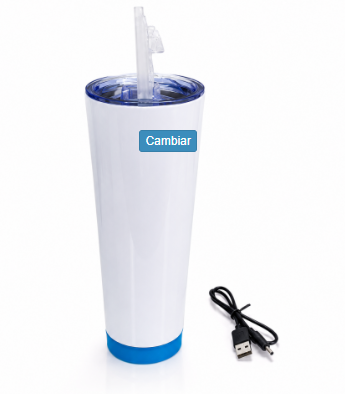 VASO BLANCO CON BOCINA PARA SUBLIMAR (50 UND X CAJA)