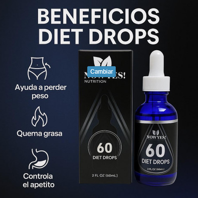 QUEMADOR DE GRASA EN GOTAS RETO 60