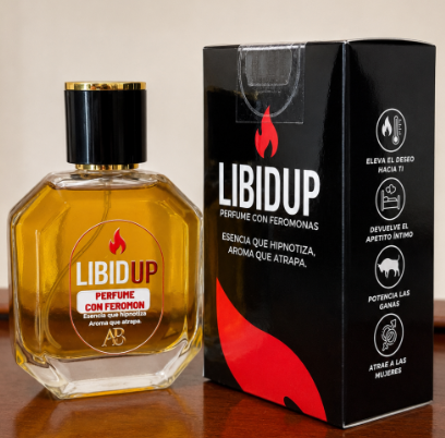 PERFUME VIRAL CON FEROMONAS LIBIDUP HOMBRE (50ML ÚNICO)